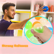 YAMIELO LumiBalls - 12 Pack LumiBall Sticky Balls for Ceiling & Wall, Glow in The Dark Sticky Stress Balls (12 Pack)