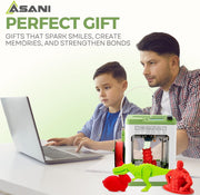 Fully Assembled Mini 3D Printer for Kids and Beginners - Complete Starter Kit with Auto Leveling 3D Printing Machine, 10M PLA Filament, and SD Card - WiFi 3D Home Printer for MAC, Windows, and Linux