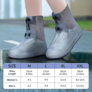 JEVRKAPZ Waterproof rain Shoe Covers Not-Slip Durable Rain Shoe Covers Reusable Silicone Shoe Protectors Sand Control Foldable Rain Snow Boots Overshoes for Man and Women (Gray, XXL)