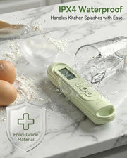 2026 Upgraded 2-In-1 Digital Measuring Spoon 【High-Precision 0.01oz/0.1g · Tested 10000+】 Baking Scale 【7-Unit】 Digital Kitchen Scale for Baking, Gram Scale for Weight Loss, Large & Small Scoop,Beige