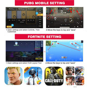 DELAM Mobile Game Controller for iPhone & Android, Pubg Mobile Controller with Cooling Fan, Phone Triggers for Gaming, Gaming Grip Joystick Gamepad Shoot Aim Keys for 4.7-6.5" Phone