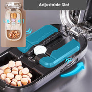 Pill Cutter Splitter for Small and Tiny Pills - 1/2 & 1/4 Adjustable Pill Splitter with Centering Device for Cutting Multiple Pills, Accurate Alignment and Easy to Use (Black)