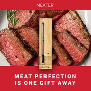 MEATER Plus: Smart Bluetooth Wireless Meat Thermometer Digital | BBQ, Grill, Oven, Smoker, Air Fryer, Kitchen | Perfect for Steak, Chicken, Turkey, and More | Delicious Recipes in App