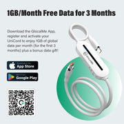 GlocalMe UniCord Charging Cable with 4G WiFi Mobile Hotspot, Register for 1GB/Month Data for 3 Months, 3.2ft USB C Cable, 65W Fast Charging USB C Cable with a USB A, Type C for iPhone, Tablet, Laptop