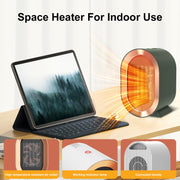Swocky Indoor Electric Portable Space Heater, 1200W Personal Desk Heater, Fast Quiet Heating Ceramic for Large Room,Bedroom and Office Use (Black)