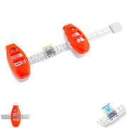 2026 Creative Wall Hanging Tool with Level, Picture Hanging Leveling Tool & Picture Hanging Ruler with Level, Bubble Level & Marking Guide for Wall Art, Mirrors, Shelves (orange)