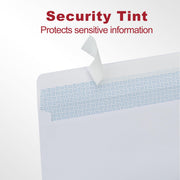 Zzrywuty #10 Letter Size Mailing Envelopes for Business, 500pcs Self Seal Windowless Security Envelopes 4-1/8 x 9-1/2 Inch White 24LB Paper