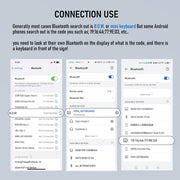 SIKAI CASE Foldable Bluetooth Keyboard with Magnetic Stand,Aluminum Alloy Mini Quiet Folding Portable Lightweight Travel Rechargeable Pocket for Tablet,iPad, Phones, Black