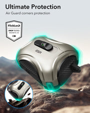 ESR for AirPods Pro 3 Case (2025), Compatible with Airpods Pro 3rd Generation Case (USB-C Cable), Effortless MagSafe, Drop-Proof Lock, Easy Open, Cyber Series, Titanium