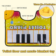Toilet Piano Mat, Toilet Electronic Organ Floor Mat, Artistic Piano Sound Effect Rug, Gags & Practical Joke Toy for Boys, Girls, Kid for Toilets, Bathroom, Dorm, Apartment