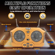 Mudsterz Excavator, 2025 New Mudsterz Trucks with Cool Lights and Sounds, Complete Control Over The Construction Site, Alloy Material, 2.4ghz Remote, Little Builders, Big Action (A+B+C+D)