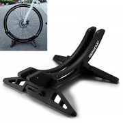 GuangMaii Bike Stand Floor Rack, Universal Adjustable Bicycle Parking Stand for Home/Garage/Garden, Mountain, Road, MTB, E-Bike, Scooter, 30-80mm Wide Bicycle Tires (Black)