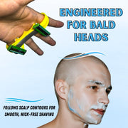 Youtog Fast Bald Hair Clipper, Mens Manual Bald Head Razor, Self-Haircut Trimmer Kit for Head, Beard, and Body, Double Heads Fast, for Home & Travel (1PCS)
