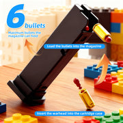 Nyrvexa Tactical DIY Building Block Handle Set,Fun Building Block Kit with Display Stand for Adults,Fun Assembly Toy with Reusable Parts, for Boys & Girls