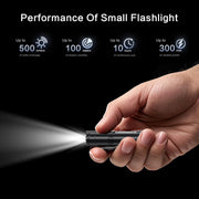 Taclite Mini – Ultimate Everyday Micro Tool K2 Mini Flashlight with COB Light, 6-in-1 Rechargeable Keychain Torch, Side Lights, Strobe, Magnet, Window Breaker, Electric Lighter – EDC Survival Tool