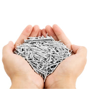 600 pcs Double-Headed Skirting Nails with 6 Sleeve Tools - Invisible Seamless Baseboard Installation Nails for Trim & Boards, 2-Sided Design (Value Pack)