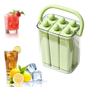Silicone Long Ice Stick Mold with Lid, Rectangular Narrow Ice Cube Tray Flexible Easy Release Ice Maker for Juice Drink Bottles