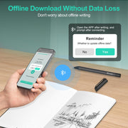 Smart Pen and Notebook - Smartpen Writing Set, Digital Smart pens for Note Taking, Real-time Sync for Digitizing, Storing, and Sharing Paper Notes, Compatible with ipad, iPhone and Android Smartphone