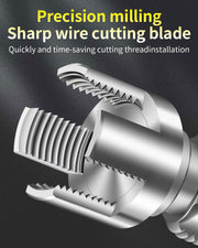 LINGIGAOUT Internal & External Pipe Threading Tool, PVC Pipe Threader, Pipe Threading Tool, 1/2'' 3/4'' Dies Electric Drill Compatible for Home Repair (2PCS) (1/2+3/4)