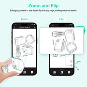 Smart Pen and Notebook - Smartpen Writing Set, Digital Smart pens for Note Taking, Real-time Sync for Digitizing, Storing, and Sharing Paper Notes, Compatible with ipad, iPhone and Android Smartphone