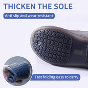 JEVRKAPZ Waterproof rain Shoe Covers Not-Slip Durable Rain Shoe Covers Reusable Silicone Shoe Protectors Sand Control Foldable Rain Snow Boots Overshoes for Man and Women (Gray, XXL)
