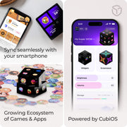 WOWCUBE Rubik's Edition - Handheld Game Console, 100+ Games and Apps for Teens and Adults (Ages 13+) - STEM Certified Mixed-Reality Entertainment System - 24 Screens Interactive Gaming Cube
