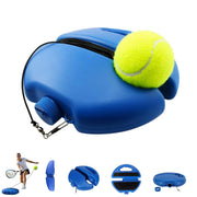 HISKI Tennis Balls Training Baseboard, Tennis Rebounder with Weighted Base, Tennis Trainer Balls with String, Tennis Trainer Rebound Ball Set, Solo Practice Reaction Kit/Ball (Blue*1PC)