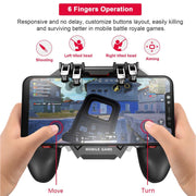 DELAM Mobile Game Controller for iPhone & Android, Pubg Mobile Controller with Cooling Fan, Phone Triggers for Gaming, Gaming Grip Joystick Gamepad Shoot Aim Keys for 4.7-6.5" Phone