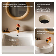 KINSE Bathroom Sink Faucet, Dog-Shaped Faucet Single-Handle Single -Hole Faucet 9/16" Connection, with Flexible Flexible Hose，360° Rotatable Spout, Suitable for Vanity Sink，Kids Room (Yellow