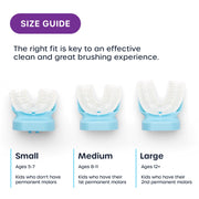 Willo Fully Automatic Kids U-Shaped Electric Toothbrush - 2 Brushing Timers, Deep-Cleans, Consistent Results, Eliminates Brushing Mistakes - Berry Splash (Small - Kids Ages 5-7 Years)