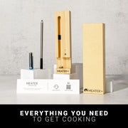 MEATER Plus: Smart Bluetooth Wireless Meat Thermometer Digital | BBQ, Grill, Oven, Smoker, Air Fryer, Kitchen | Perfect for Steak, Chicken, Turkey, and More | Delicious Recipes in App