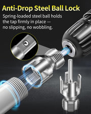 LINGIGAOUT Internal & External Pipe Threading Tool, PVC Pipe Threader, Pipe Threading Tool, 1/2'' 3/4'' Dies Electric Drill Compatible for Home Repair (2PCS) (1/2+3/4)