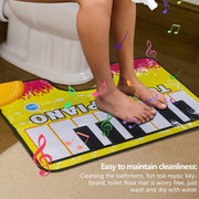 Toilet Piano Mat, Toilet Electronic Organ Floor Mat, Artistic Piano Sound Effect Rug, Gags & Practical Joke Toy for Boys, Girls, Kid for Toilets, Bathroom, Dorm, Apartment