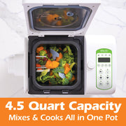 Total Pet Kitchen Pet Food Maker - All-in-One Pet Food Multicooker | Cooks, Mixes, and Dispenses Fresh Human-Grade Ingredients in About an Hour | 4.5 Quart Capacity
