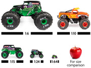 Monster Jam, Supercharge Speedway Playset, Megalodon and El Toro Loco Die-Cast Monster Trucks, Light Up World Finals Track Kids Toys for Boys Ages 3 and Up