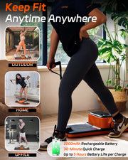 Smart Portable Home Gym Strength Training Workout Cable Machine, All in one Gym,Functional Full Body Fitness Equipment, 220LBS Resistance,Compact for Travel,Small Space & Home Exercise Orange
