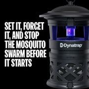 Dynatrap DT2030SR Fly Traps Outdoor - Mosquito & Flying Insect Killer for 1 Acre – Kills Mosquitoes, Flies, Gnats, Wasps - Bug Zapper Alternative - Black