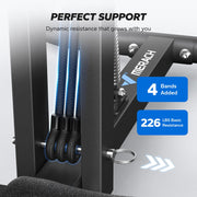 MERACH Deep Squat Machine for Women, Adjustable Glutes Trainer Machine, Core & Leg Exercise, Push Up Workout Equipment at Home Gym(Blue)