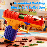 Nyrvexa Tactical DIY Building Block Handle Set,Fun Building Block Kit with Display Stand for Adults,Fun Assembly Toy with Reusable Parts, for Boys & Girls