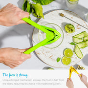 Dreamfarm Original Orange Fluicer Easy-Squeeze Fold-Flat Citrus Juicer - 11 Inch, Suits All Citrus