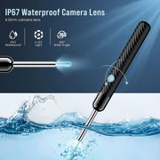 Ear Wax Removal - Earwax Remover Tool with 8 Pcs Ear Set - Ear Canal Cleaner with 1080P Camera - FSA HSA Eligible - Ear Cleaning Kit with 6 Ear Spoon - Ear Camera for iOS & Android (Black)
