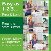 Total Pet Kitchen Pet Food Maker - All-in-One Pet Food Multicooker | Cooks, Mixes, and Dispenses Fresh Human-Grade Ingredients in About an Hour | 4.5 Quart Capacity