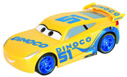 Carrera Speed Arena Disney Pixar Cars - Portable Slot Car Race Track Includes 2 Cars Lightning McQueen and Dinoco Cruz - Battery-Powered Beginner Toy Racing Set for Kids Ages 3 Years and Up