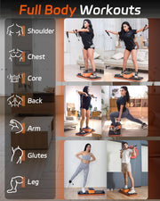Smart Portable Home Gym Strength Training Workout Cable Machine, All in one Gym,Functional Full Body Fitness Equipment, 220LBS Resistance,Compact for Travel,Small Space & Home Exercise Orange