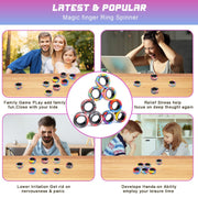 Cevioce 9Pcs Magnetic Rings Fidget Toys Adults Teens Boys ADHD Anxiety Magnetic Fidgets for Kids Fidget Spinner Rings for Relief Gifts for Kids 8+ Year Old Easter Basket Stuffers