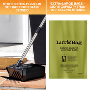 Neater Pet Brands Lift N’ Bag 2.0 Dog Pooper Scooper with Bag Attachment & 22" Pole for Small to Large Dogs, New & Improved Design, 15 Refill Bags, Heavy Duty Dog Poop Scooper for Yard, One-Hand Use