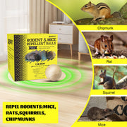 Rodent & Mice Repellent 12 PCS,Mouse Repellent Balls for Longer Lasting Scent | Indoor, Outdoor, Car Engine Protection | Mice, Rat Deterrent for Home, Garage, Attic | Pet & Kid Safe