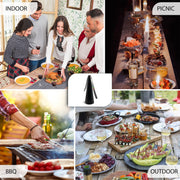 Fly Away - 2 Pack Outdoor Fly Repellent Fan, Outside or Inside Table use, Restaurant, Barbeque, Events, Deter Flies, Wasps, Bees, Other Moscas and Bugs Away, Battery Operated, Tabletop, Hanging Hook.
