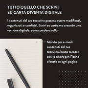 Moleskine Smart Writing Set Smart Notebook & New Smart Pen (2022) - Store Handwritten Notes Digitally, with Connected Notebook and Moleskine Notes App (Only Compatible with Moleskine Smart Notebooks)