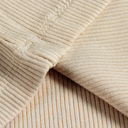 Roselux Womens Long Sleeve Scoop Neck Ribbed Knit Fitted Casual Tops Tee Slim Basic Shirts(3924,Beige-S)